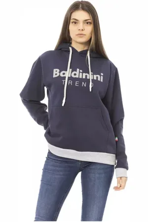 BALDININI Dames, Sweatshirts & Hoodies, Blauw, Maat: M Katoen