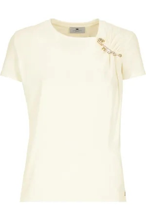 Elisabetta Franchi Dames, Tops, Geel, Maat: M