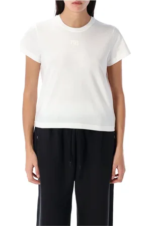 Alexander Wang Dames, Tops, Wit, Maat: L Katoen