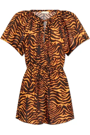 ULLA JOHNSON Dames, Jumpsuits & Playsuits, Bruin, Maat: M Katoen