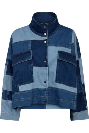 Co`Couture Dames, Jassen, Blauw, Maat: S Denim