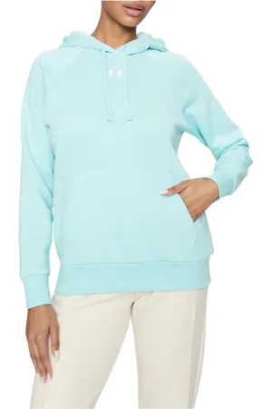 Under Armour Dames, Sweatshirts & Hoodies, Blauw, Maat: XL