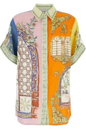 ALÉMAIS Dames, Blouses & Shirts, Veelkleurig, Maat: S Linnen
