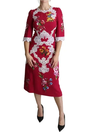 Dolce & Gabbana Dames, Jurken, Veelkleurig, Maat: S Spandex