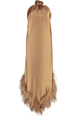 GIUSEPPE DI MORABITO Dames, Jurken, Bruin, Maat: XS Satijn