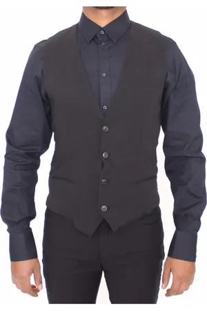 Dolce & Gabbana Heren, Pakken, Grijs, Maat: S Wol
