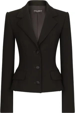 Dolce & Gabbana Dames, Jassen, Zwart, Maat: L Wol