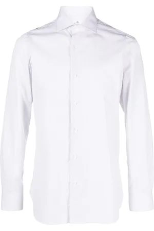 Finamore Heren, Overhemden, Bruin, Maat: 3XL Katoen