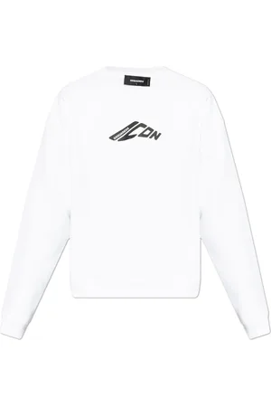 Dsquared2 Heren, Sweatshirts & Hoodies, Wit, Maat: XL Katoen