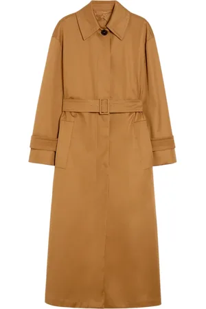 Max Mara Dames, Mantels, Bruin, Maat: XS Katoen