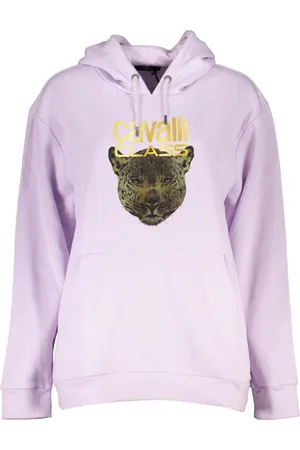 Roberto Cavalli Dames, Sweatshirts & Hoodies, Paars, Maat: 2XL