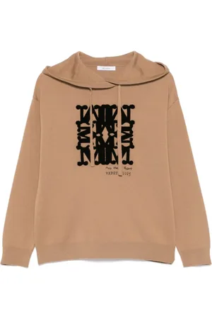 Max Mara Dames, Sweatshirts & Hoodies, Bruin, Maat: M Katoen