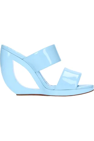 Manolo Blahnik Dames, Schoenen, Blauw, Maat: 37 EU Leer