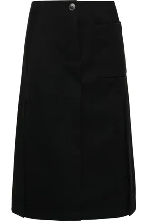 Lanvin Dames, Rokken, Zwart, Maat: XS Wol