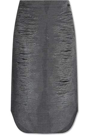 Diesel Dames, Rokken, Grijs, Maat: 2XS Katoen
