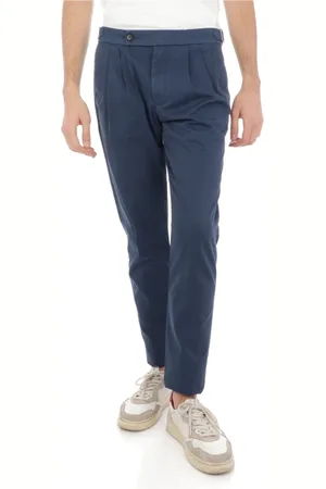 ELEVENTY Heren, Broeken, Blauw, Maat: W36 Katoen