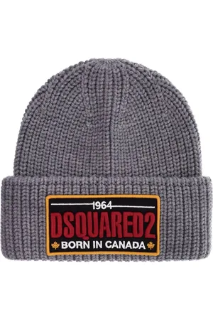 Dsquared2 Heren, Accessoires, Grijs, Maat: ONE Size Wol