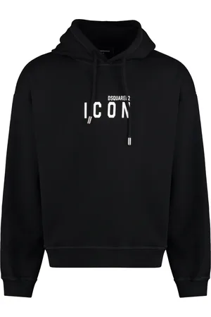 Dsquared2 Heren, Sweatshirts & Hoodies, Zwart, Maat: M Katoen