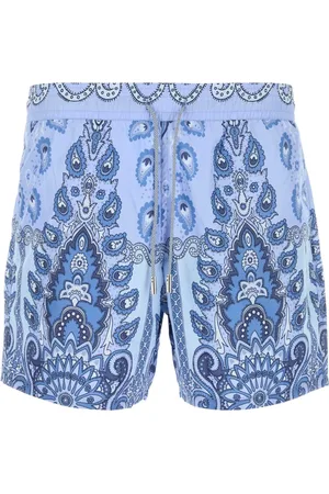 Etro Heren, Badkleding, Blauw, Maat: M Poliester
