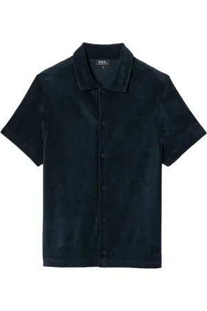 A.P.C. Heren, Overhemden, Blauw, Maat: S Katoen