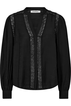 Co`Couture Dames, Blouses & Shirts, Zwart, Maat: XS Viscose