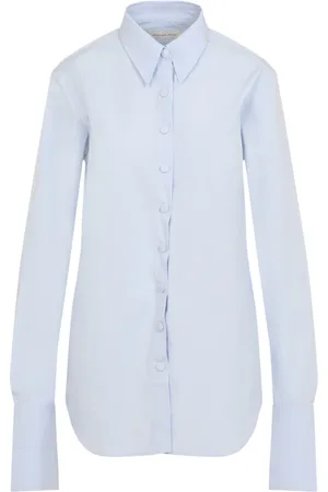 DRIES VAN NOTEN Dames, Blouses & Shirts, Blauw, Maat: XS Katoen