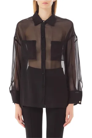 Liu Jo Dames, Blouses & Shirts, Zwart, Maat: S