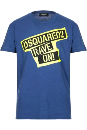 Dsquared2 Heren, Tops, Blauw, Maat: S Katoen