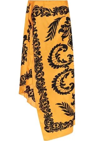 Etro Dames, Rokken, Oranje, Maat: S Viscose