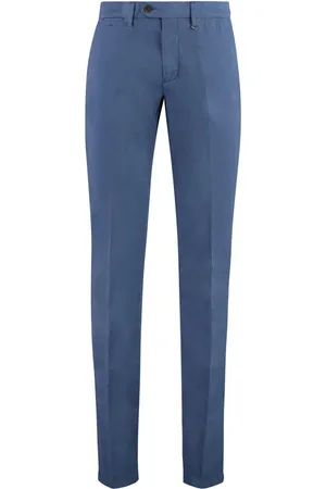 CANALI Heren, Broeken, Blauw, Maat: 3XL Katoen