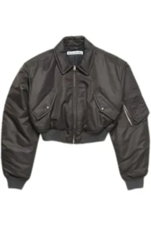 Acne Studios Dames, Jassen, Grijs, Maat: S Nylon