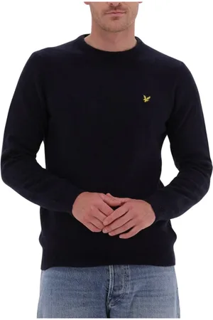 Lyle & Scott Heren, Truien, Blauw, Maat: XS Wol