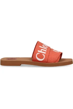 Chloé Dames, Schoenen, Oranje, Maat: 35 EU Linnen
