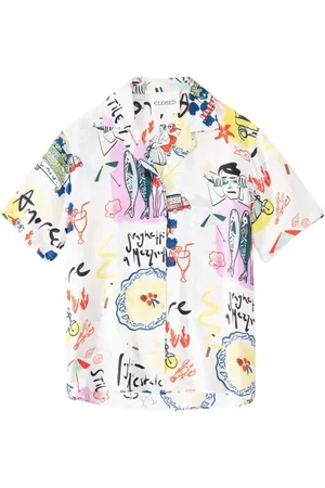 Closed Dames, Blouses & Shirts, Veelkleurig, Maat: M Zijde