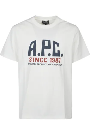A.P.C. Heren, Tops, Wit, Maat: M Katoen