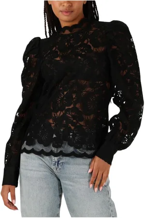 Aaiko Dames, Blouses & Shirts, Zwart, Maat: XL