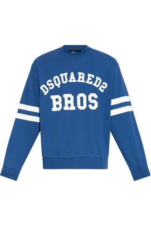 Dsquared2 Heren, Sweatshirts & Hoodies, Blauw, Maat: M Katoen