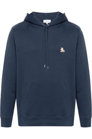 Maison Kitsuné Heren, Sweatshirts & Hoodies, Blauw, Maat: XL Katoen