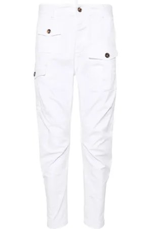 Dsquared2 Heren, Broeken, Wit, Maat: XL Katoen