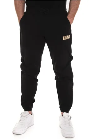 EA7 Heren, Broeken, Zwart, Maat: 3XL Katoen