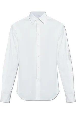 Salvatore Ferragamo Heren, Overhemden, Wit, Maat: 3XL Katoen