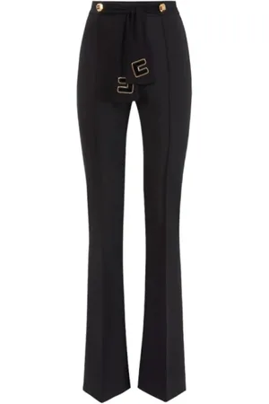 Elisabetta Franchi Dames, Broeken, Zwart, Maat: XL