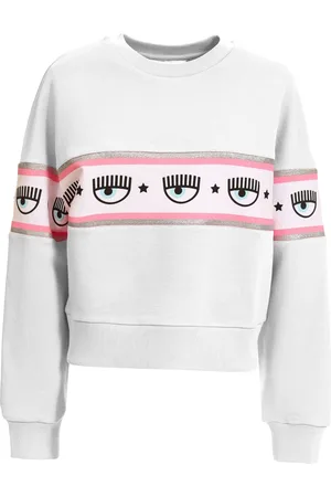 Chiara Ferragni Dames, Sweatshirts & Hoodies, Wit, Maat: L