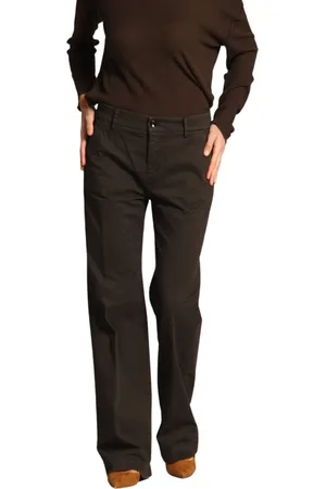 Masons Dames, Broeken, Bruin, Maat: 3XS Gabardine