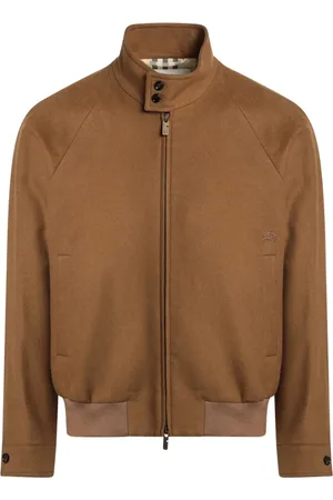 Burberry Heren, Jassen, Bruin, Maat: 2XL Leer