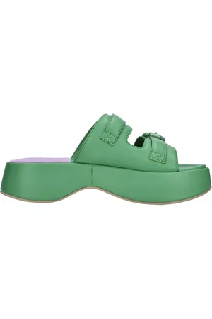 3Juin Dames, Schoenen, Groen, Maat: 41 EU Leer