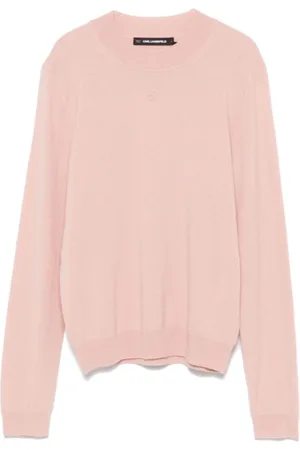 Karl Lagerfeld Dames, Truien, Roze, Maat: L Kasjmier