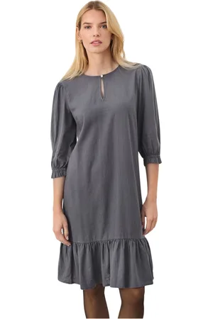 Part Two Dames, Jurken, Grijs, Maat: 2XL