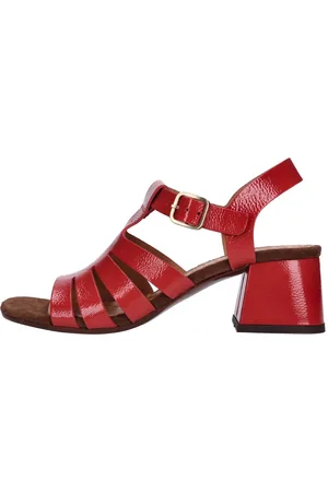 Chie Mihara Dames, Schoenen, Rood, Maat: 39 1/2 EU Leer
