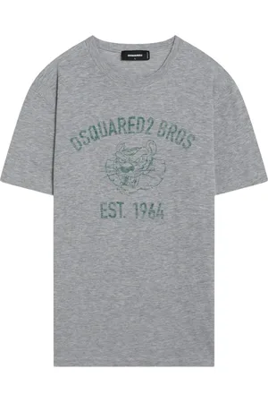 Dsquared2 Heren, Tops, Grijs, Maat: 2XL Katoen